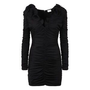 NWT Amable by Mabel Black Ruched Dress